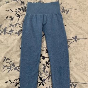 XS NVGTN Slate Blue Seamless Leggings